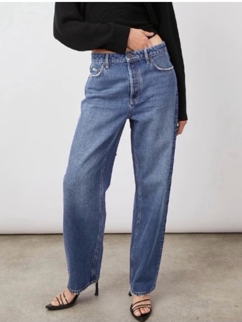 Rails Wide-Leg Jeans The Speedway Women Size 27 Organic Cotton - Picture 2 of 12
